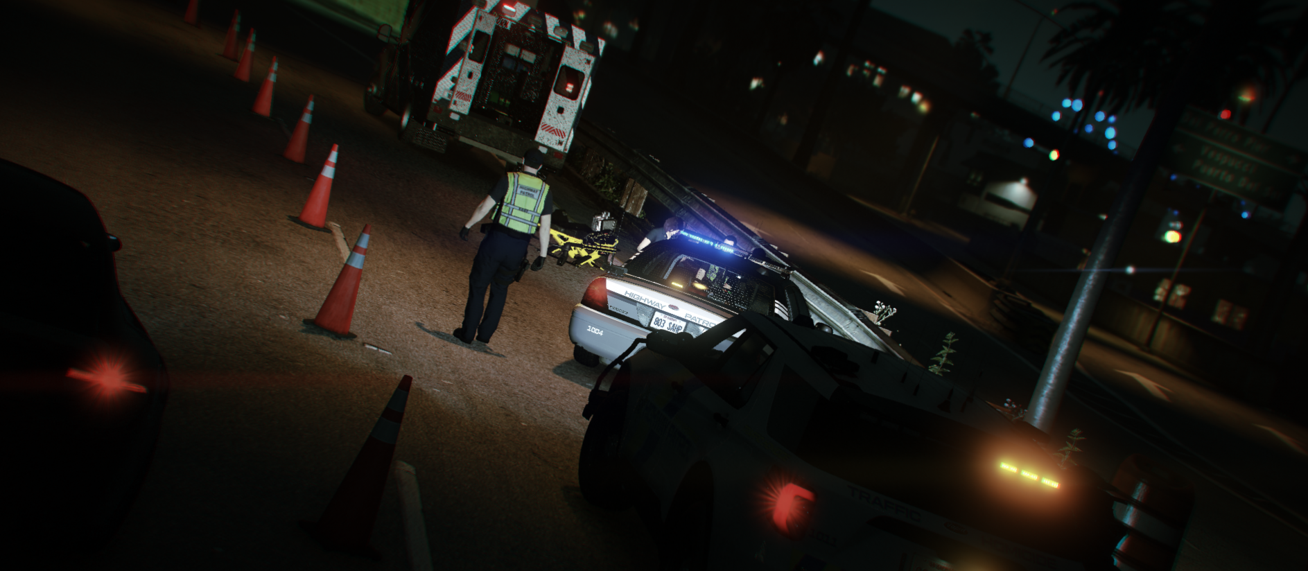 A variety of First Responder departments